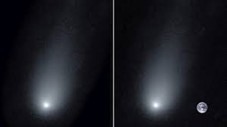 Las dos imágenes publicadas por los astrónomos este domingo (Universidad de Yale)