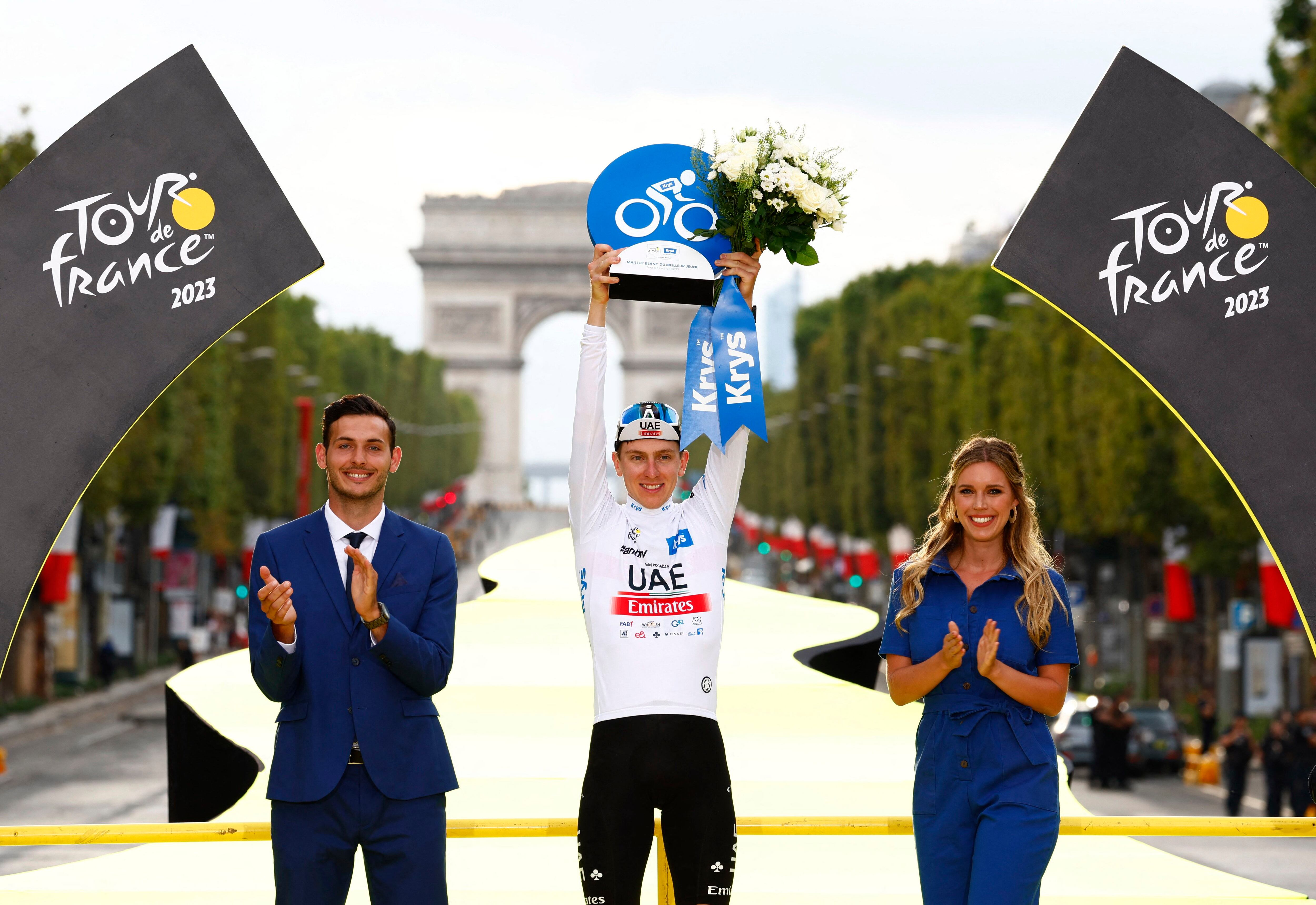 Tadej Pogacar viene de ser campeón de los jóvenes y subcampeón del Tour de Francia 2023 - crédito Garnier Etienne/REUTERS