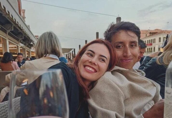 Egan Bernal y María Fernanda Motas. @mafemotas/Instagram