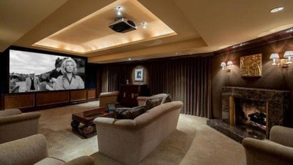 La sala de cine de la casa (Gentileza expansión)