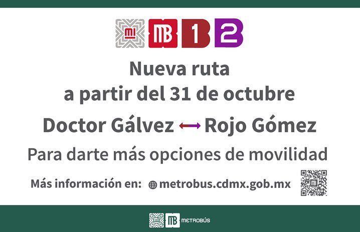 Todo lo que debes saber de la nueva ruta del Metrobús CDMX que