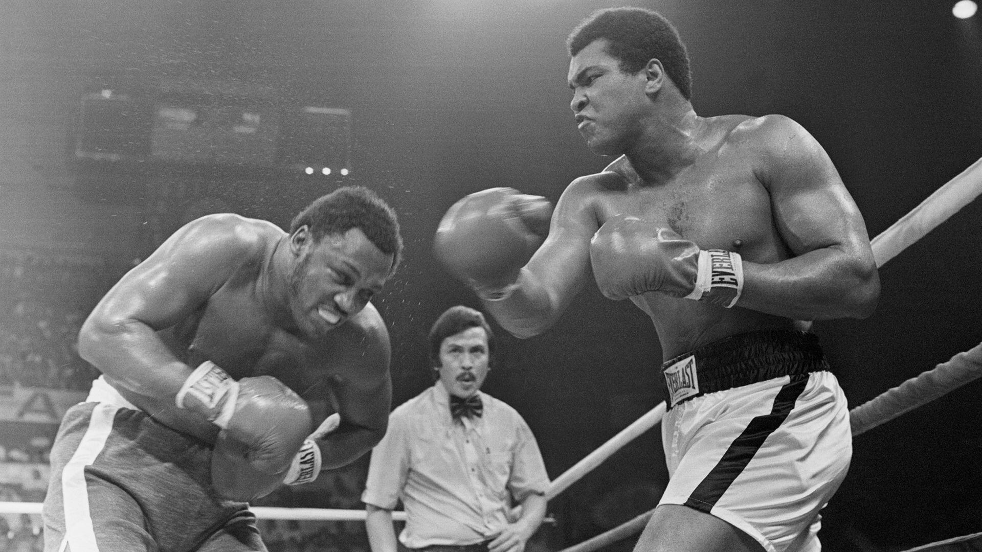 Muhammad Ali se enfrentó a Joe Frazier en Manila, Philippines (1975).