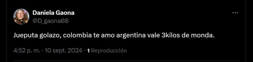 Euforia tras el gol de James Rodríguez para poner en ventaja a Colombia - crédito redes sociales/X