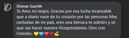 La vicepresidenta recibió apoyo al principio de su carrera como vicepresidenta - crédito Redes sociales/Facebook