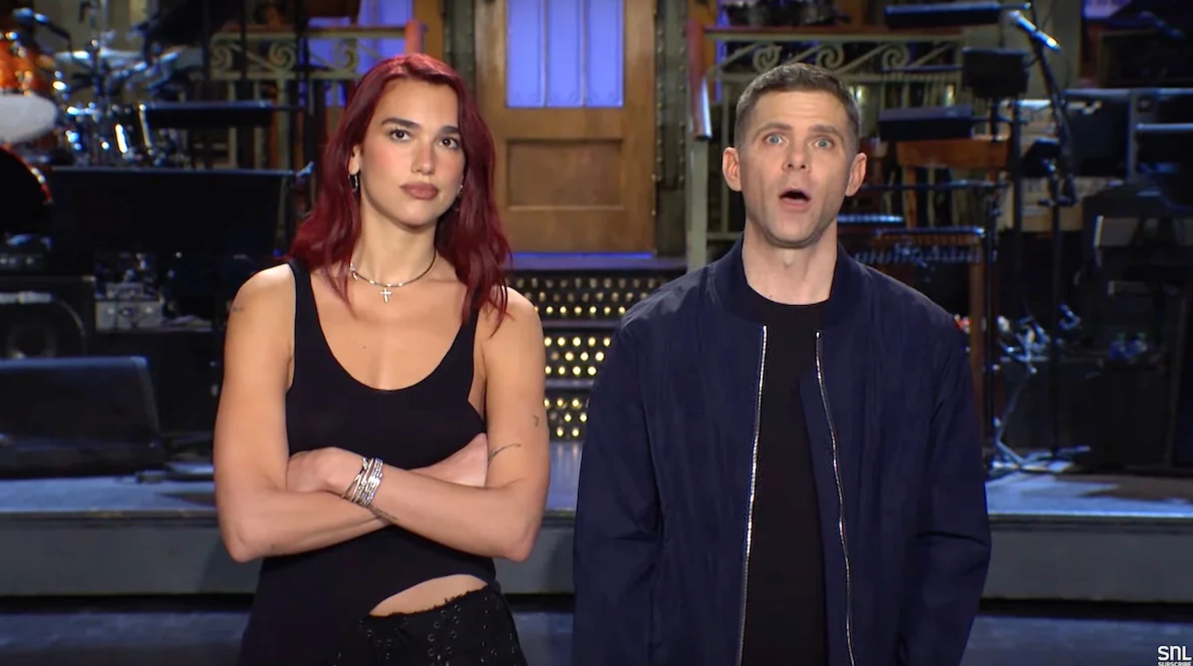 Mikey Day y Dua Lipa también formaron parte de SNL. (Crédito: Universal+)