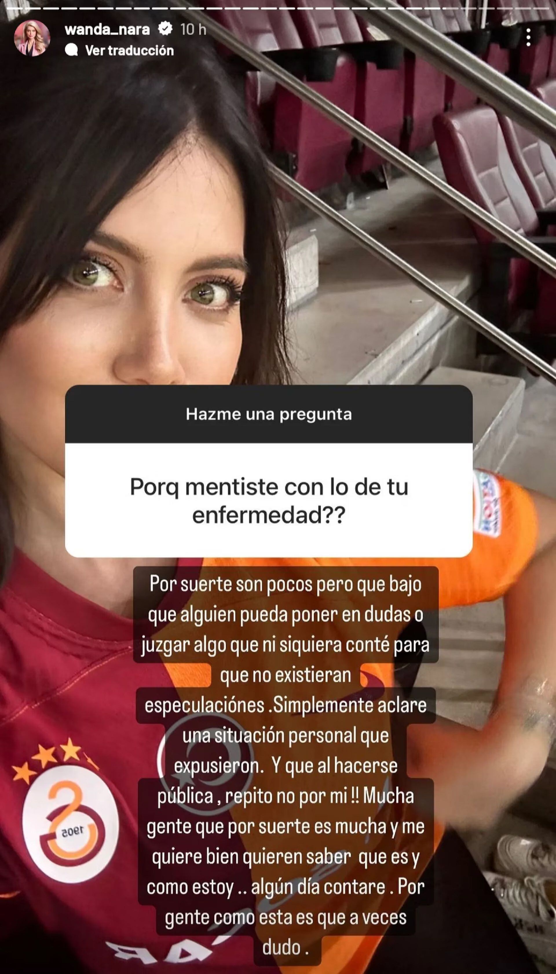 La respuesta de Wanda Nara cuando un fan le pregunt sobre su enfermedad. (Foto: Instagram/wanda_nara)