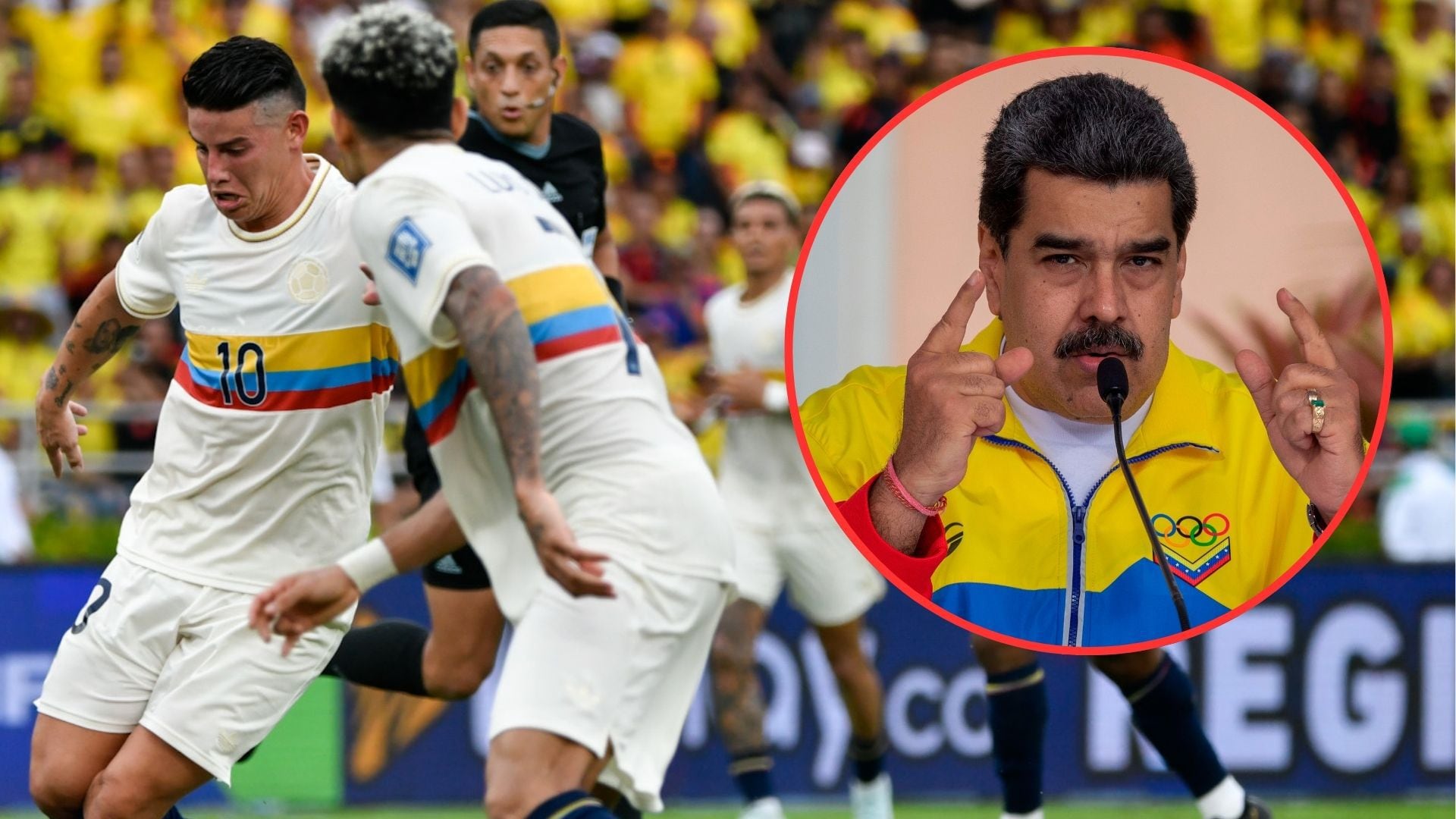 La transmisión del partido de la selección Colombia en Venezuela fue interrumpida por una cadena de Nicolás Maduro - crédito FCF - EFE