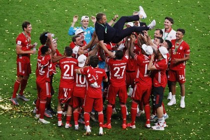 Hansi Flick ha llevado al Bayern Munich a ganar la Bundesliga, la Copa Alemana y la Champions League (REUTERS)