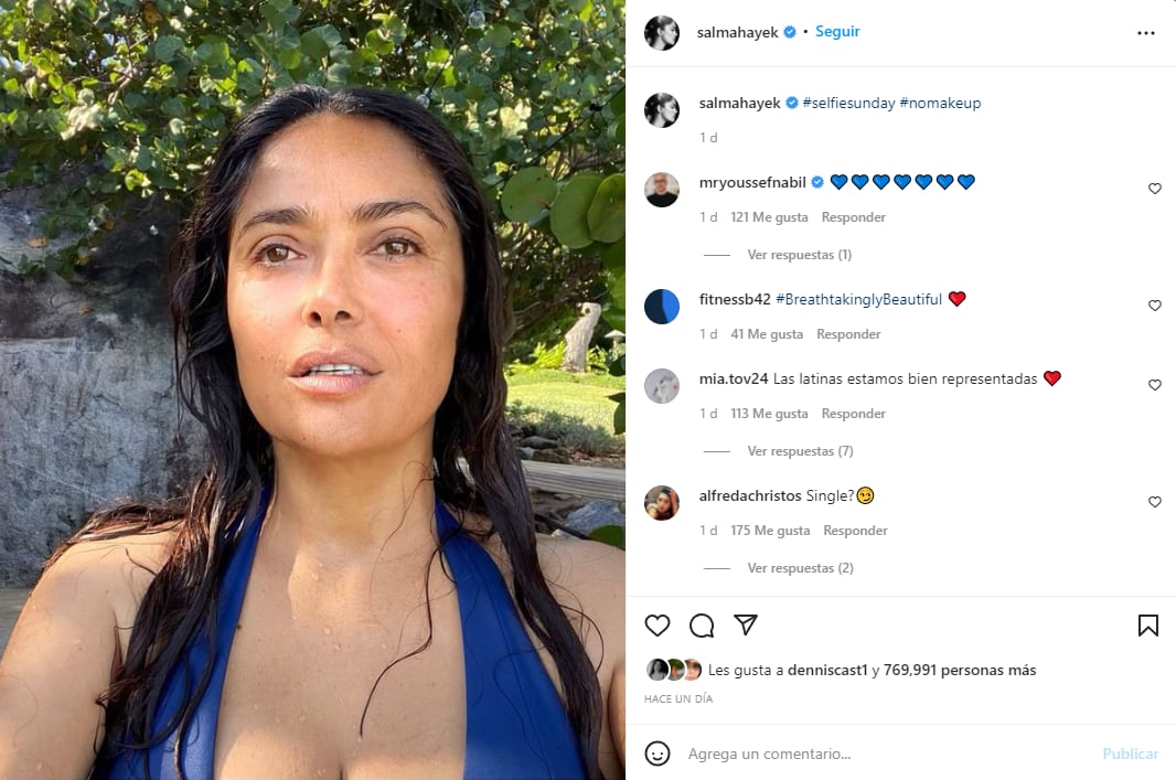 Salma Hayek y los lentes de 7 mil pesos de los que no se puede separar -  Foto 1