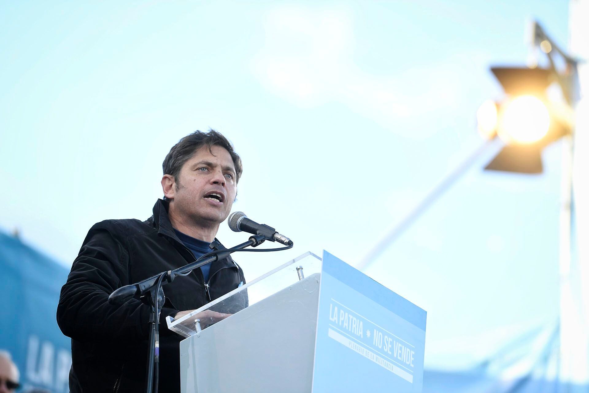 Axel Kicillof en Florencio Varela