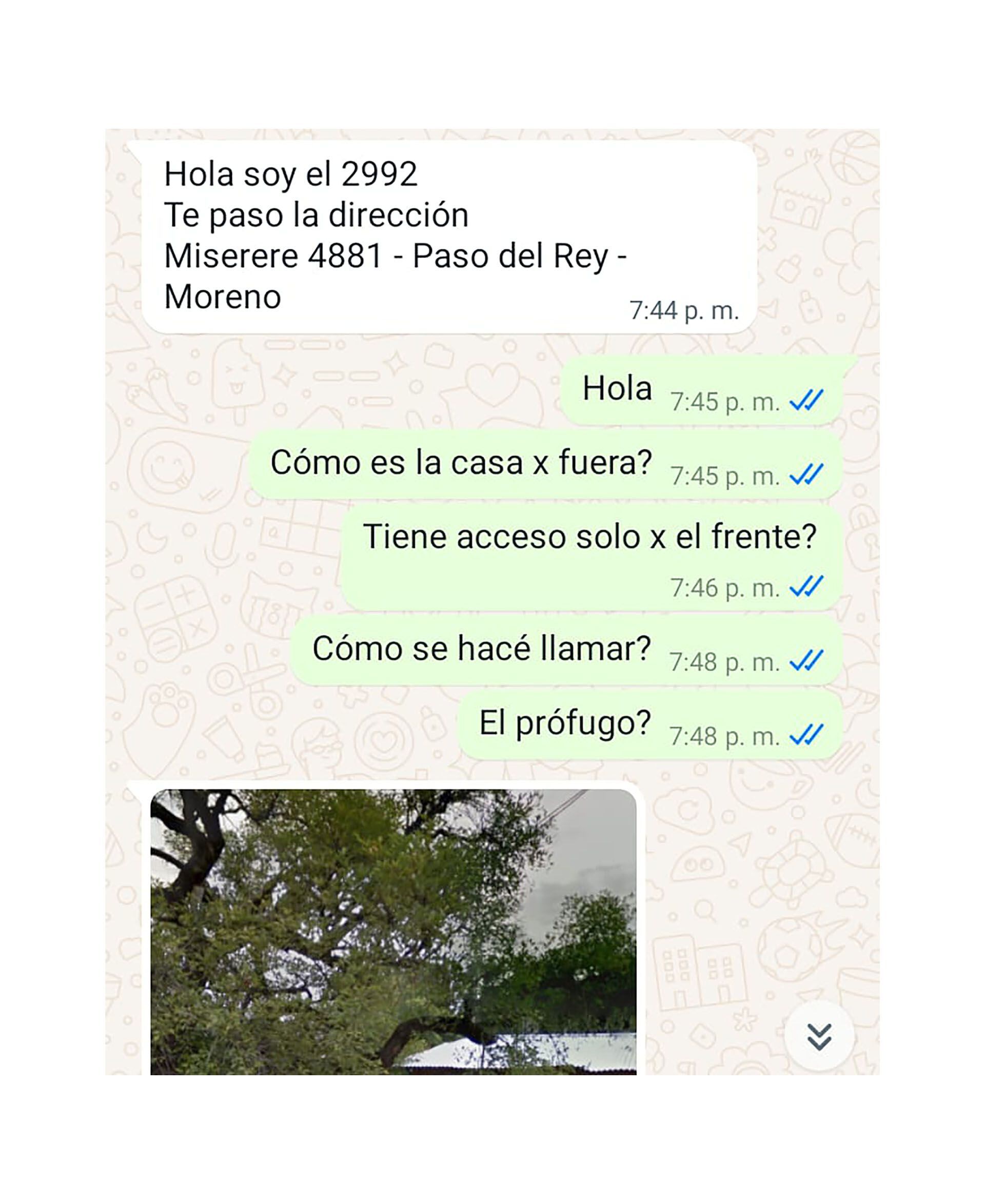 Los chats del testigo del caso del peluquero asesino de Recoleta nueva