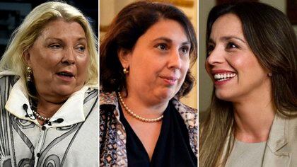 Elisa Carrió, Paula Oliveto y Mariana Zuvic, algunas de los firmantes del pedido para que la CIDH abra un proceso disciplinario contra Zaffaroni y lo destituya