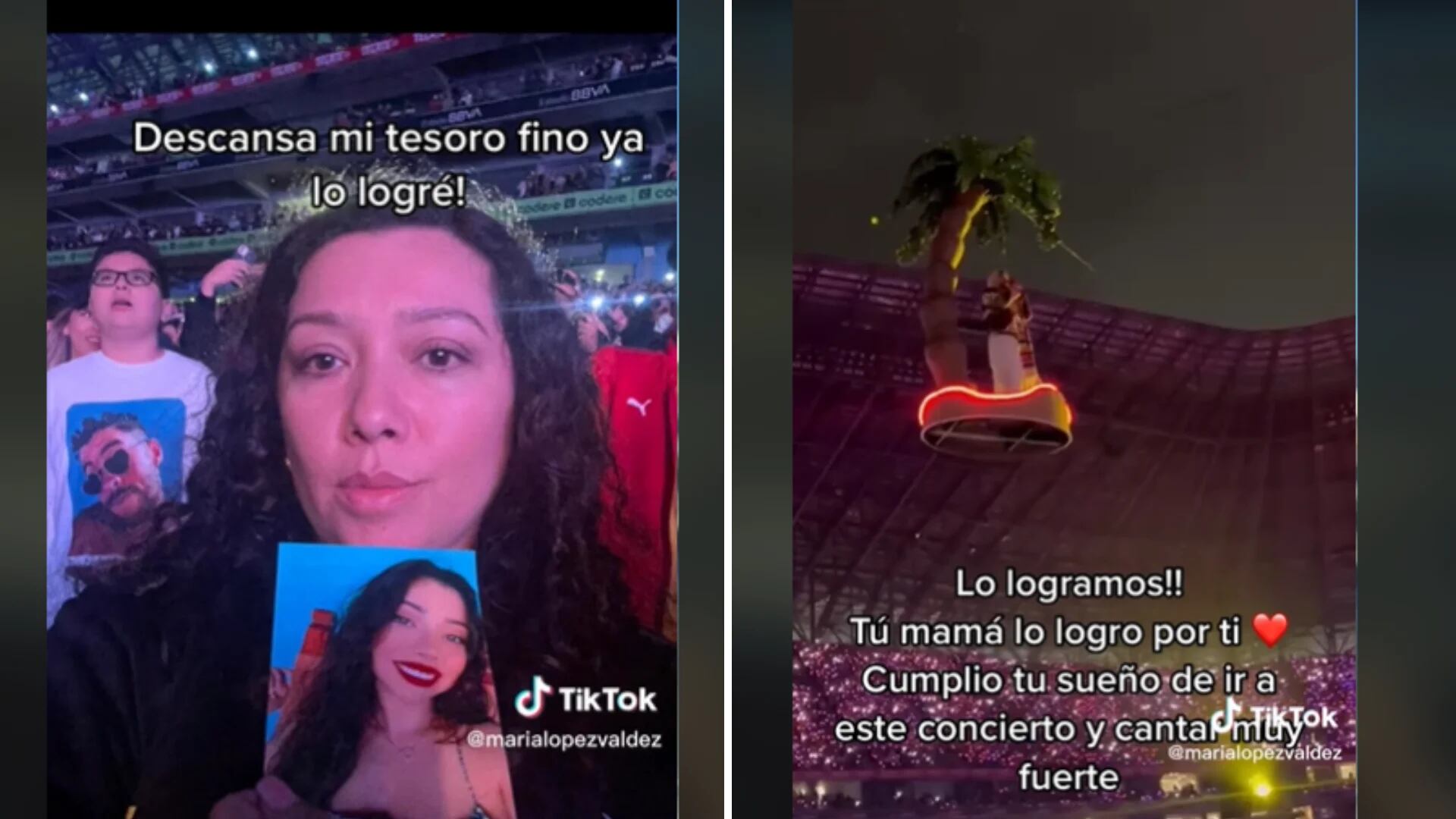 Concierto Bad Bunny: Mamá cumple sueño de su hija fallecida