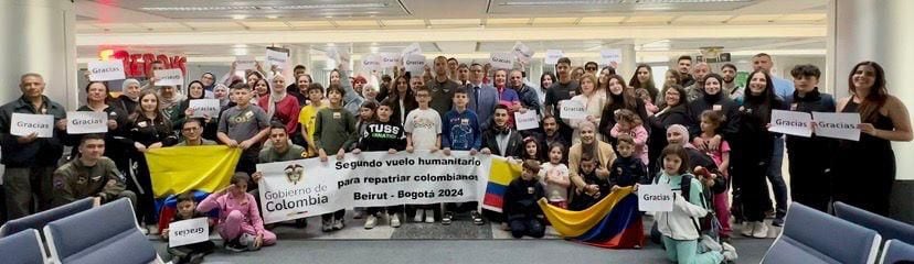 El Gobierno de Colombia envió un segundo vuelo humanitario desde Beirut, marcando un esfuerzo significativo para repatriar colombianos afectados por el conflicto en El Líbano - crédito Cancillería