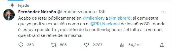 Noroña Reta A Ebrard A Comprobar Que Pidió Su Salida De Morena “como En El Pri De Los 80 Que 5803