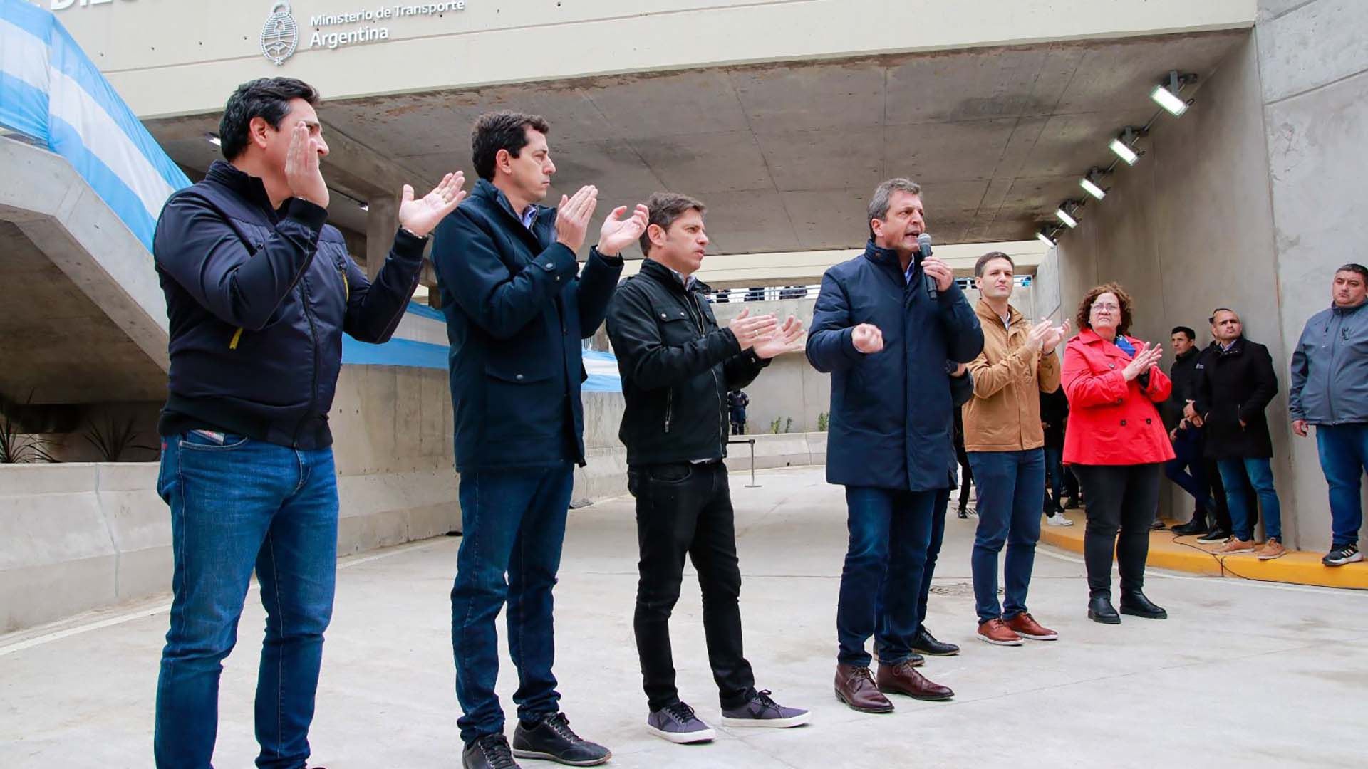 Massa y Kicillof en la Inauguración de San Vicente.