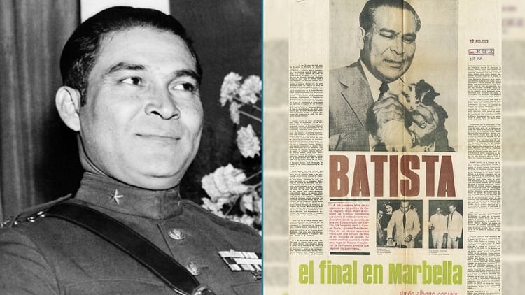 El dictador cubano Fulgencio Batista