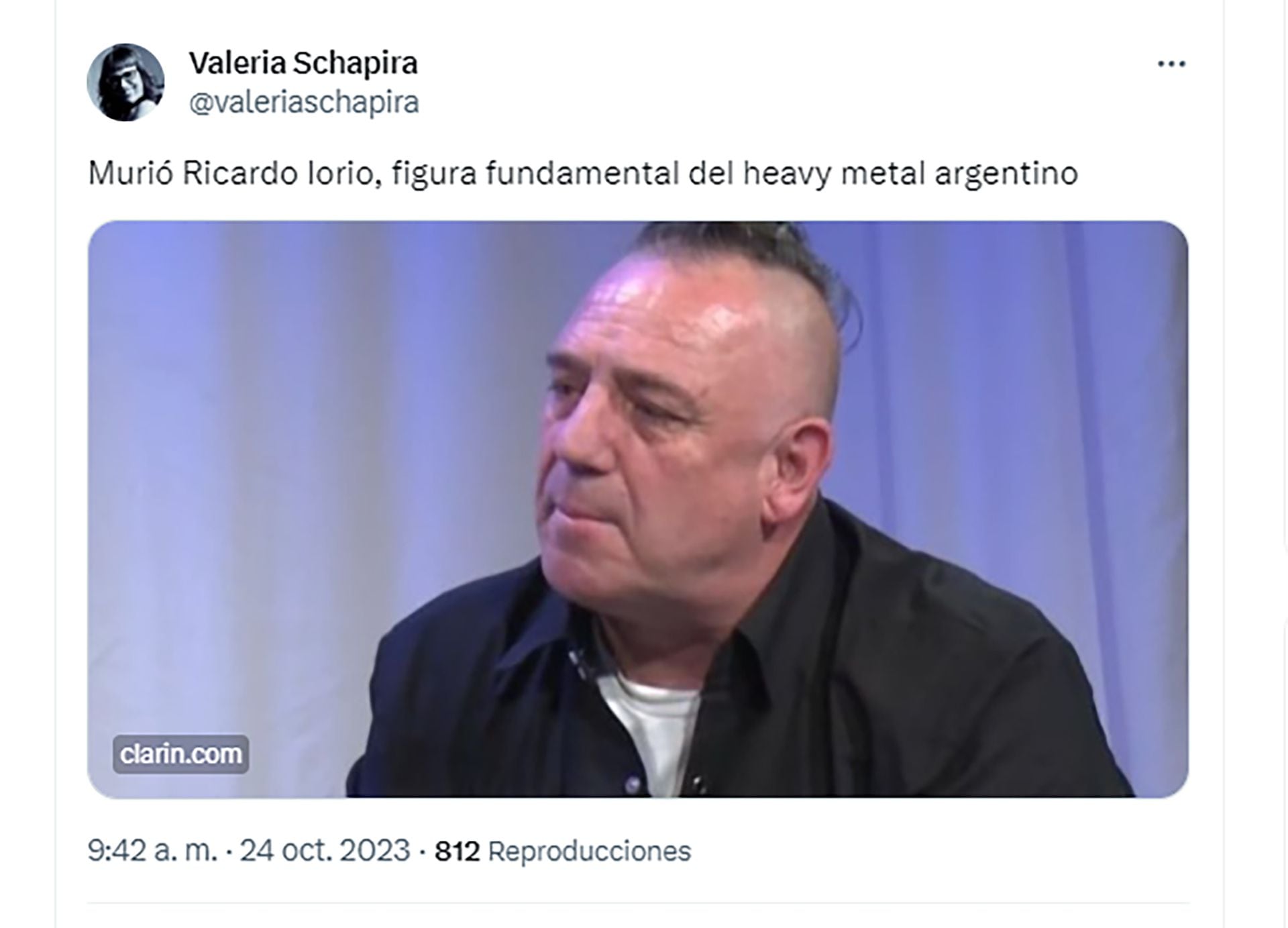 Valeria Schapira despidió a Ricardo Iorio