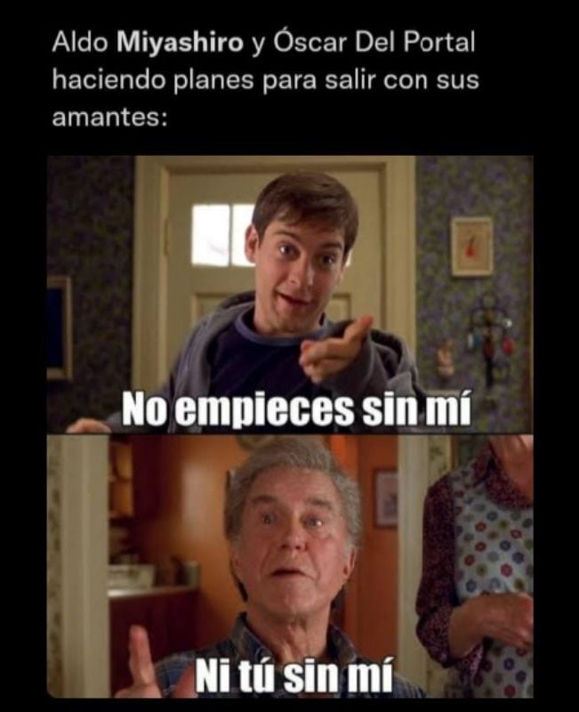 Memes por los ampays de Aldo Miyashiro y Óscar del Portal