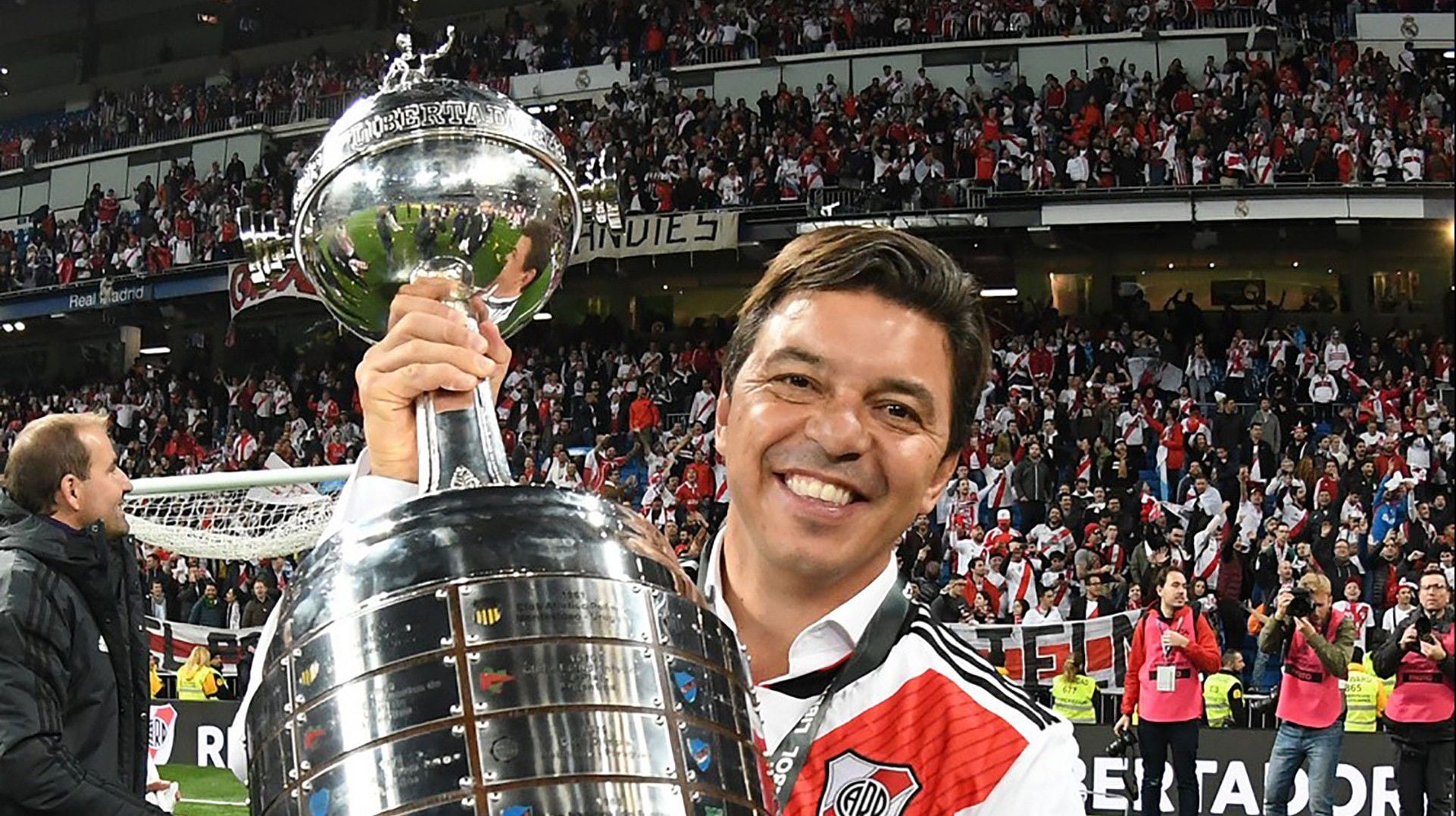 La Copa Libertadores en el Santiago Bernabéu ante Boca Juniors, uno de los máximos hitos de Marcelo Gallardo como DT (Foto: Diego Haliasz / Prensa River)