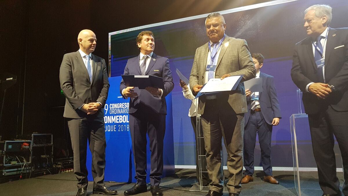 Claudio Tapia was elected 2nd vice president of Conmebol.