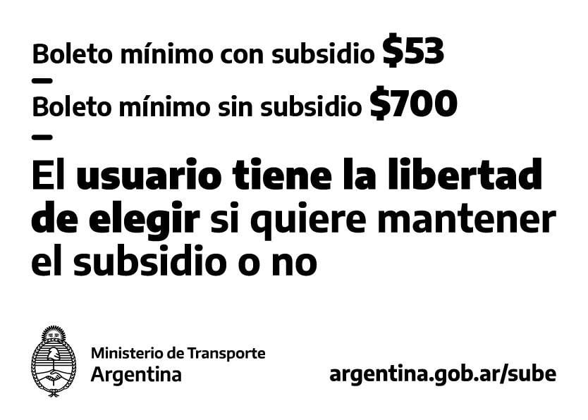 La cartelería que se implementará en el transporte público
