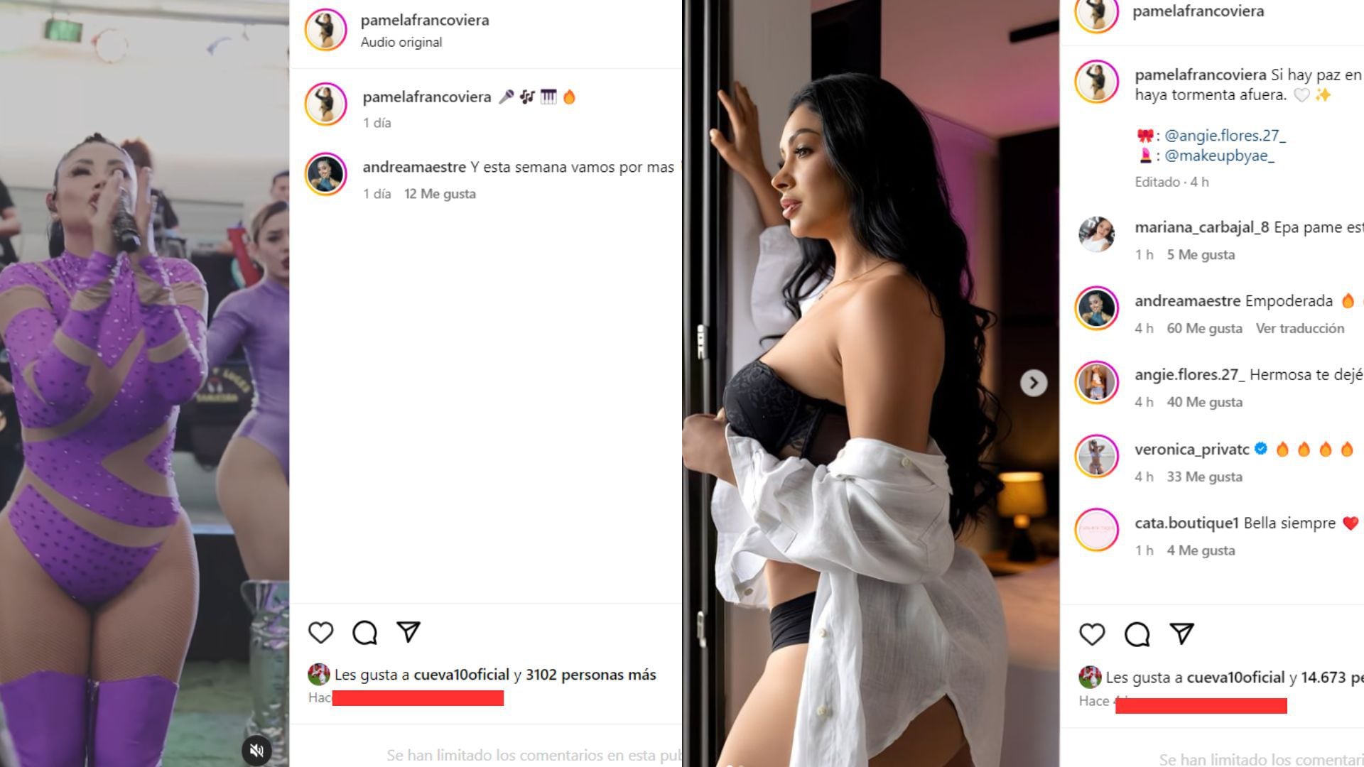 Pamela Franco recibe likes de Christian Cueva.