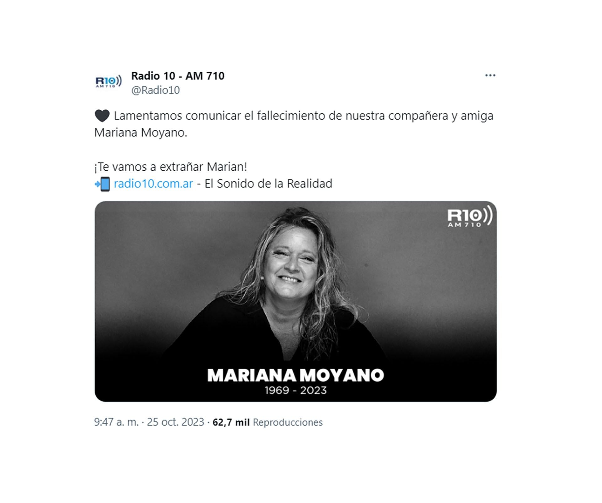 Dolor en el periodismo: la despedida de sus colegas a Mariana Moyano