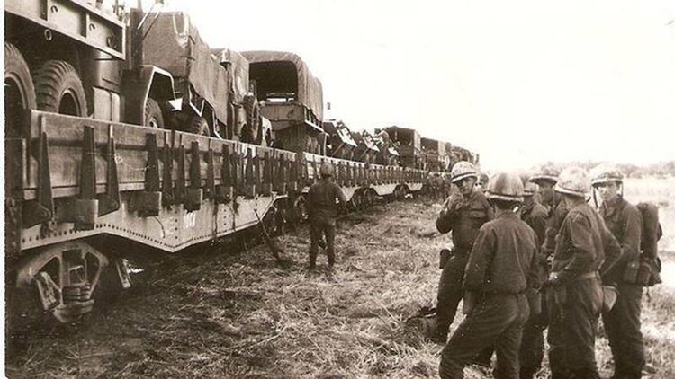 Las tropas movilizadas en el sur en 1978 se aprestaban par ala guerra