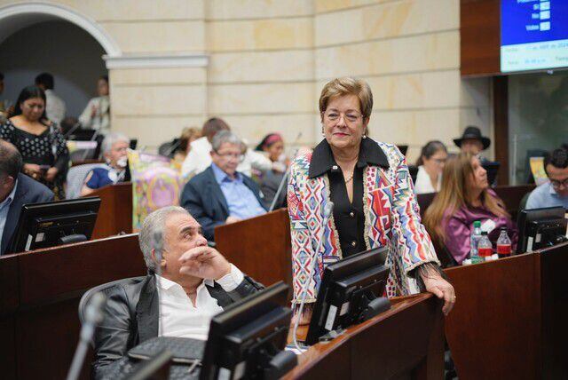 Ministra de Trabajo, Gloria Inés Ramírez, autora de la reforma pensional - crédito Colprensa