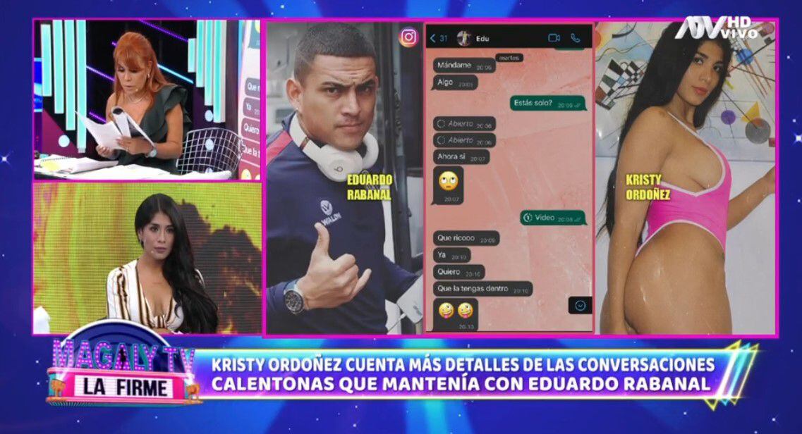 Magaly Tv La Firme M S Chats Entre Bailarina Y Eduardo Rabanal Y La