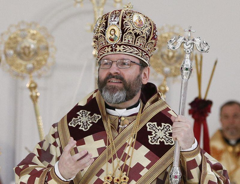 El arzobispo mayor Sviatoslav Shevchuk, jefe de la Iglesia greco-católica ucraniana. REUTERS/Valentyn Ogirenko