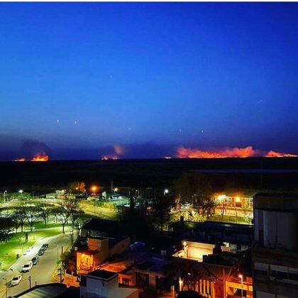 Incendios desde San Nicolás en el Delta del Paraná