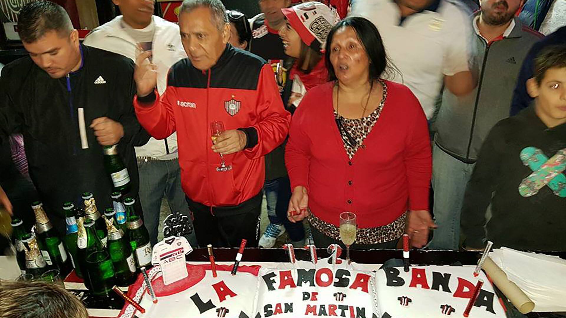 Muchinga, en un festejo de cumpleaños 