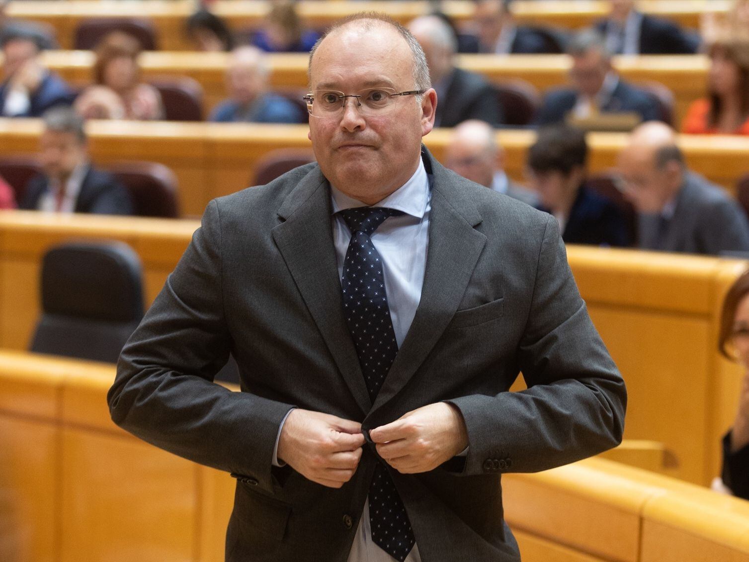 El portavoz del PP en el Congreso, Miguel Tellado, durante un pleno del Congreso de los Diputados (Eduardo Parra / Europa Press)