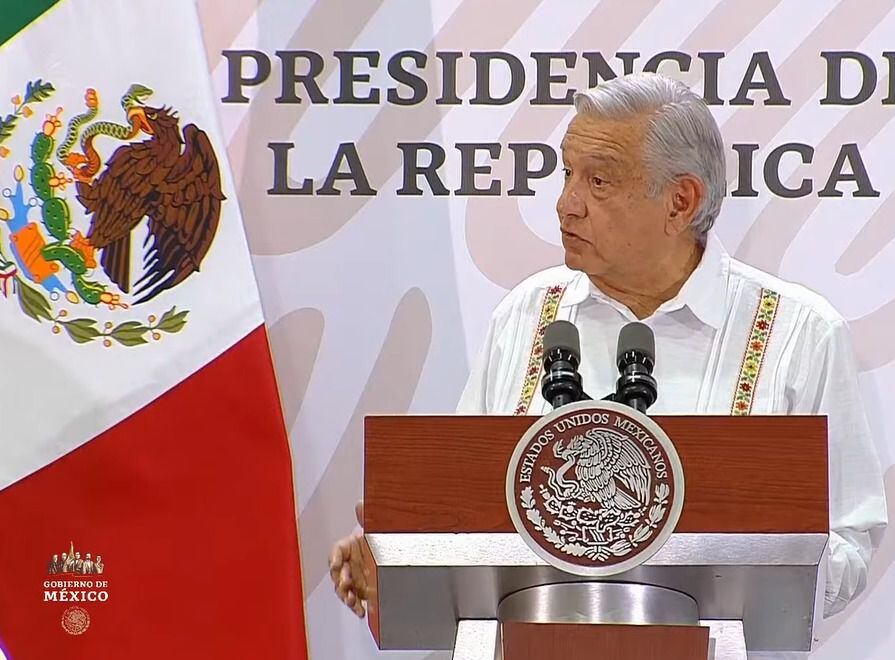 AMLO da el quinto informe de gobierno desde Campeche  Capturas:
YT/Gobierno de México