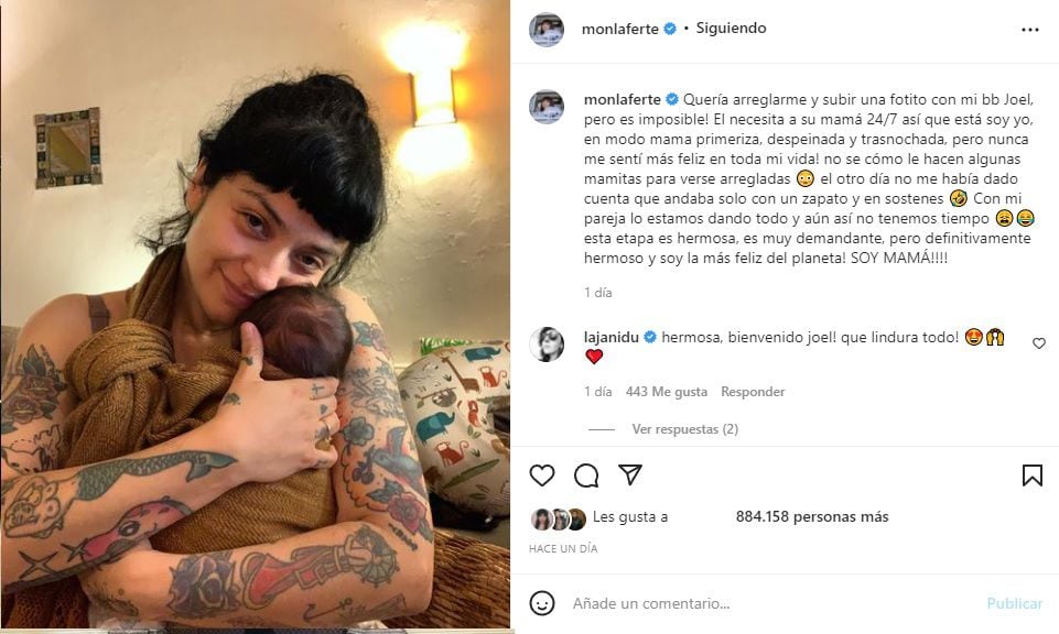 （屏幕截图：@monlaferte /instagram）