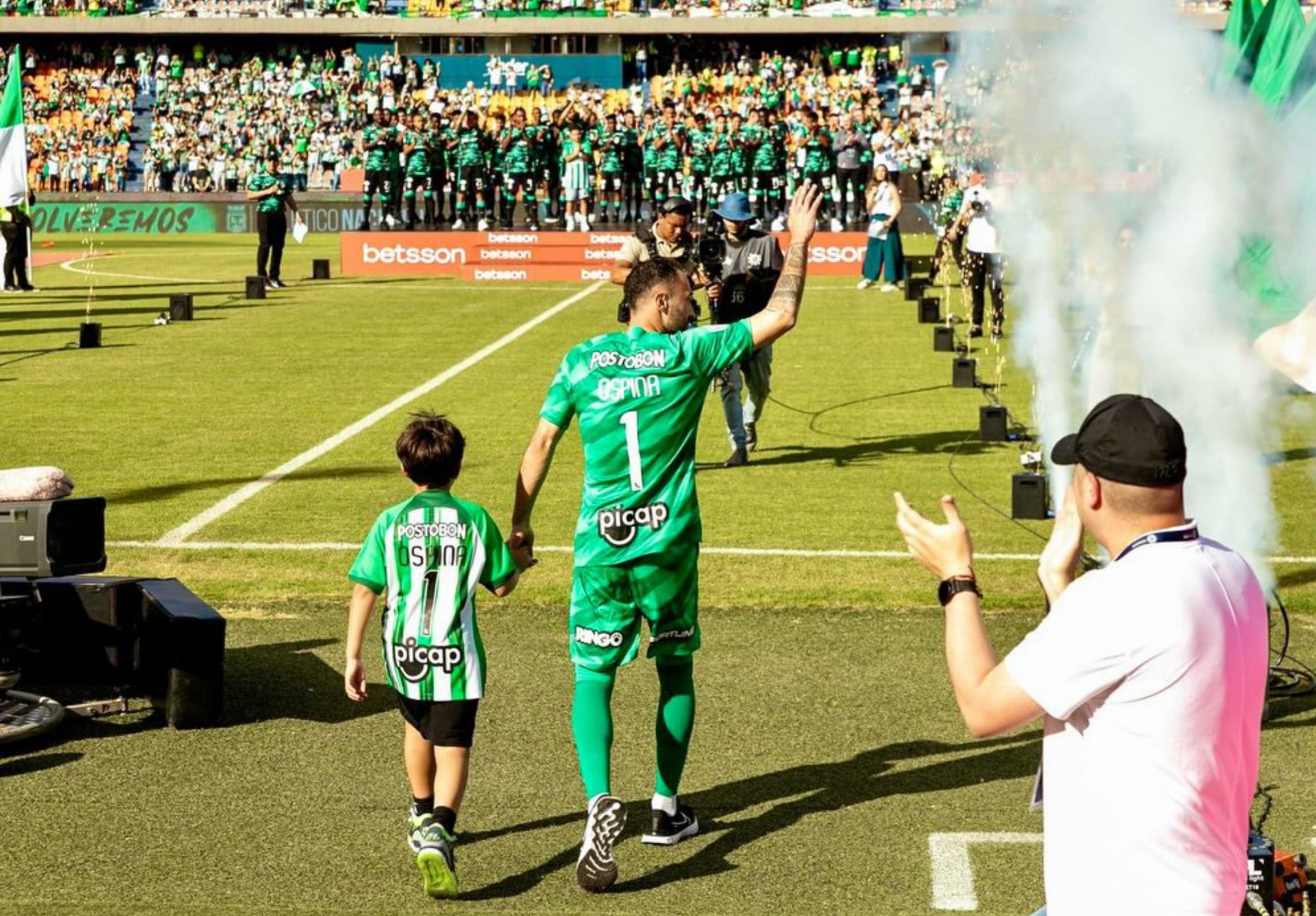 El portero habló acerca de su regreso al fútbol colombiano en el podcast oficial de Atlético Nacional - crédito d_ospina1 / Instagram