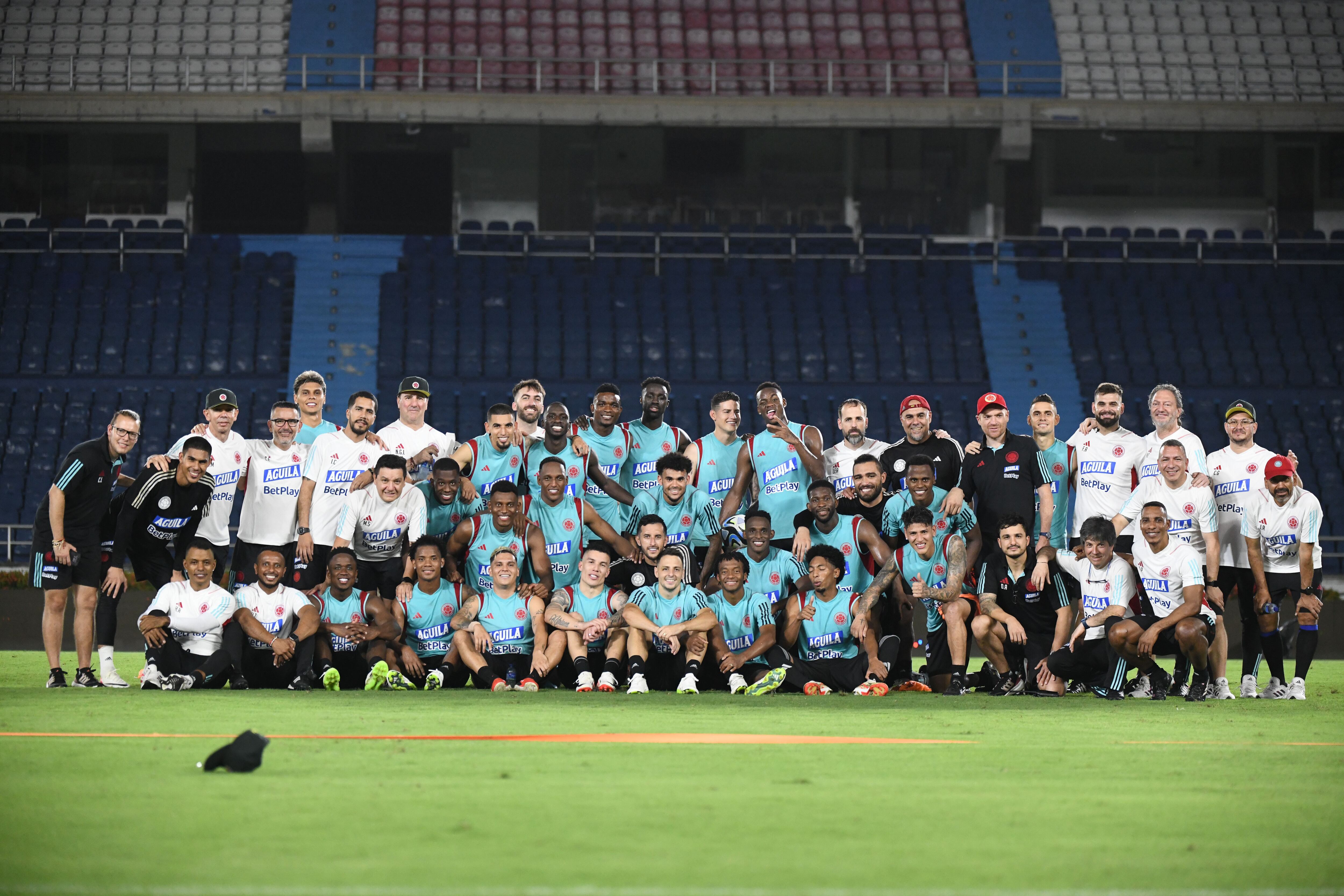 La selección Colombia realizó su última práctica, previo al partido contra Venezuela, en el estadio Metropolitano de Barranquilla - crédito Federación Colombiana de Fútbol