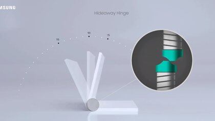 La tecnología de bisagra oculta proporciona un plegado suave, lo que permite bloquear la pantalla en diferentes ángulos