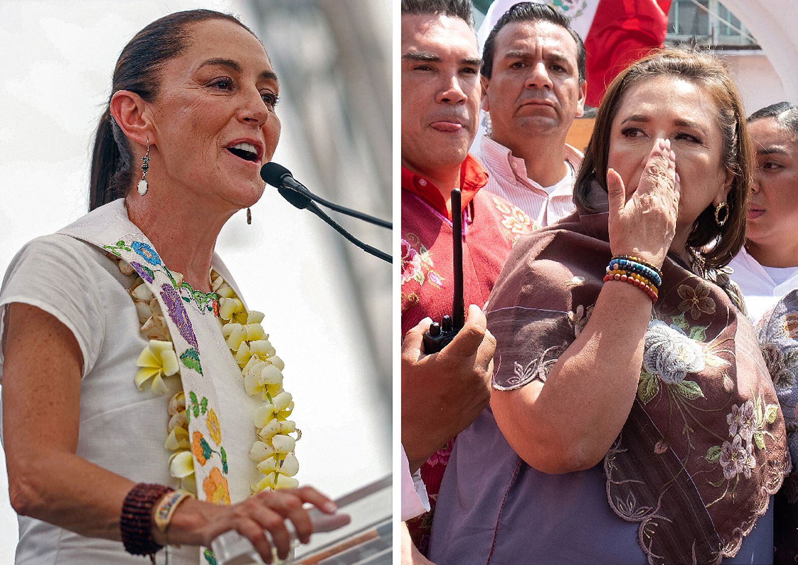 Claudia Sheinbaum lidera la mayoría de las encuestas en la recta final de las campañas (EFE/Carlos López)