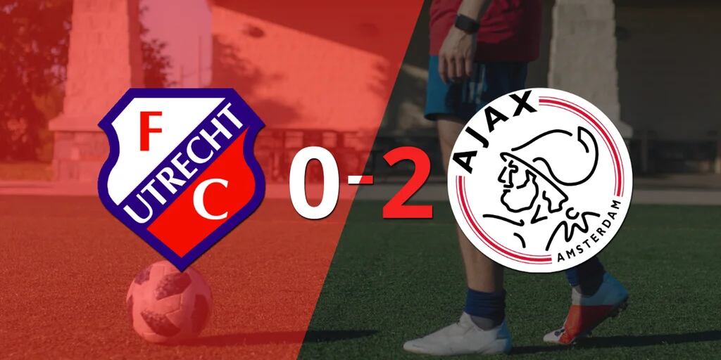Victoria de 2-0 en la visita de Ajax a FC Utrecht