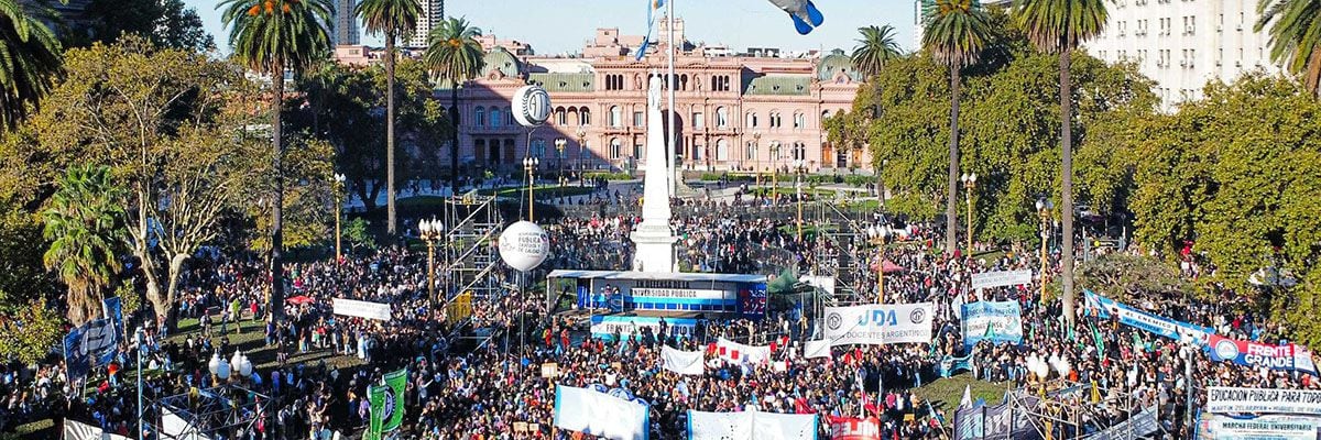 La marcha universitaria federal del pasado 23 de abril