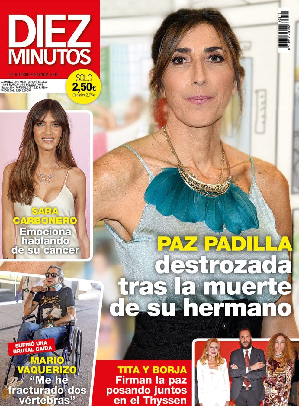 Portada de la revista 'Diez Minutos' del 23 de octubre de 2024