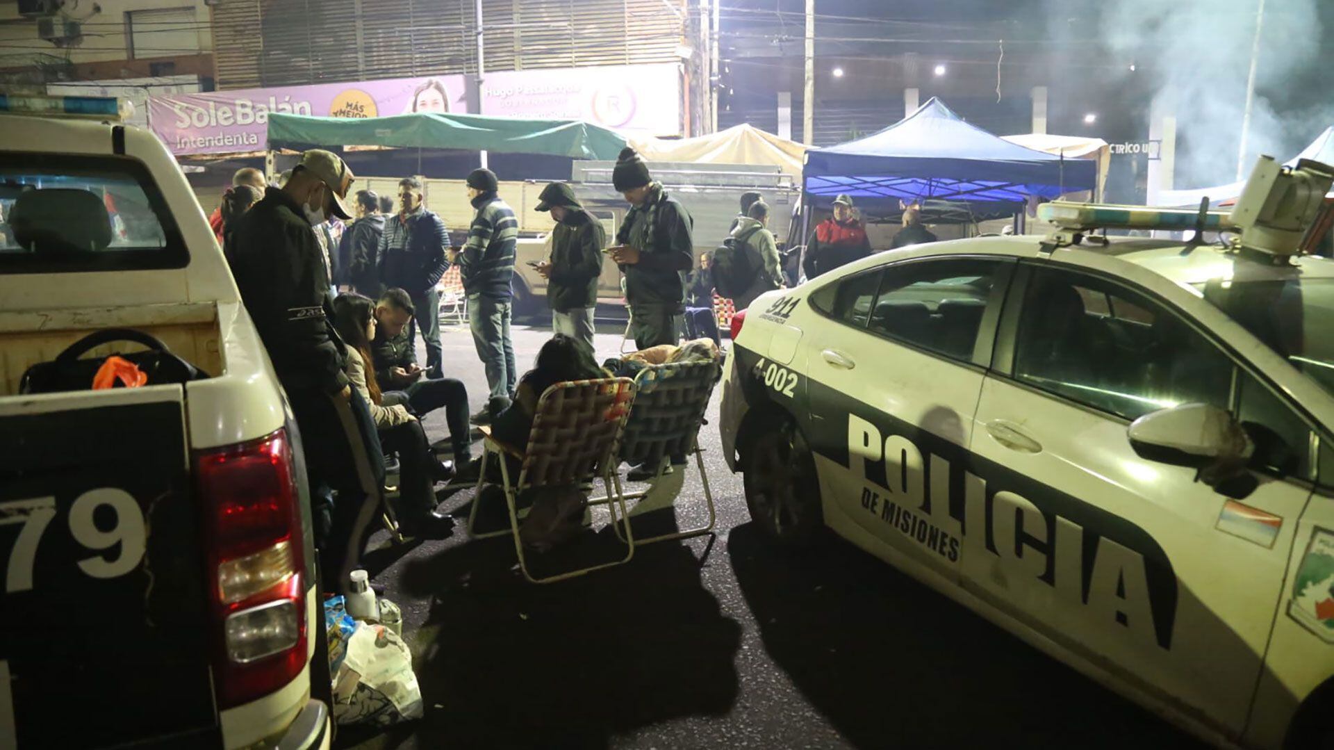 Protesta policial en Misiones