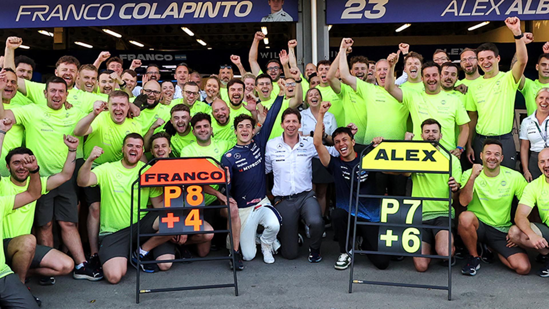 Franco finalizó 8° en Bakú, su mejor actuación en estas pocas carreras en F1 (Foto: / XPB Images / action press/Sipa USA)