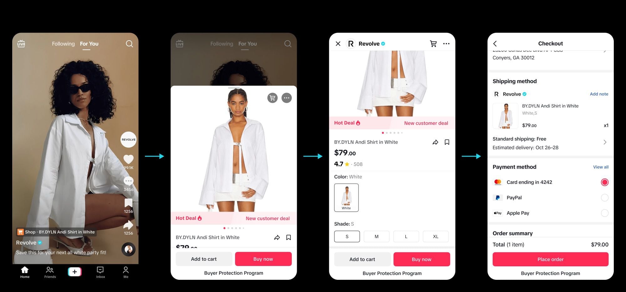 TikTok Shop es la nueva función de comercio electrónico de la red social. (TikTok)