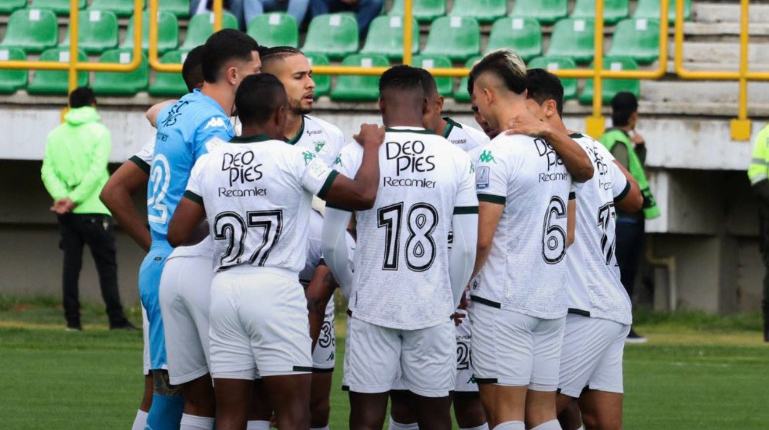 Deportivo Cali empató ante Patriotas por 2-2 y sigue en el puesto 17 del descenso en la Liga BetPlay - crédito Deportivo Cali