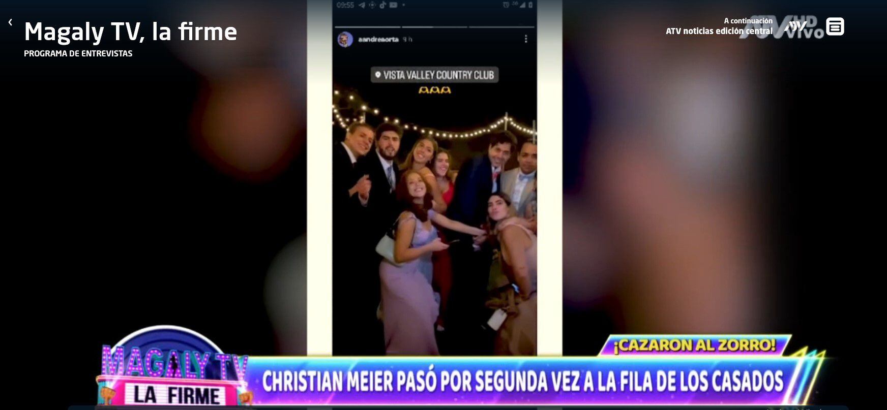 ¿Dónde se realizó la ceremonia de Christian Meier con Andrea Bosio?