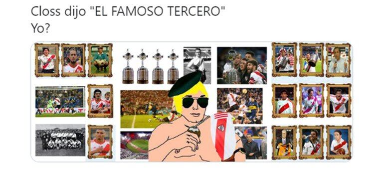 Mariano Closs relató el “famoso tercero” de River y los hinchas llenaron de memes las redes